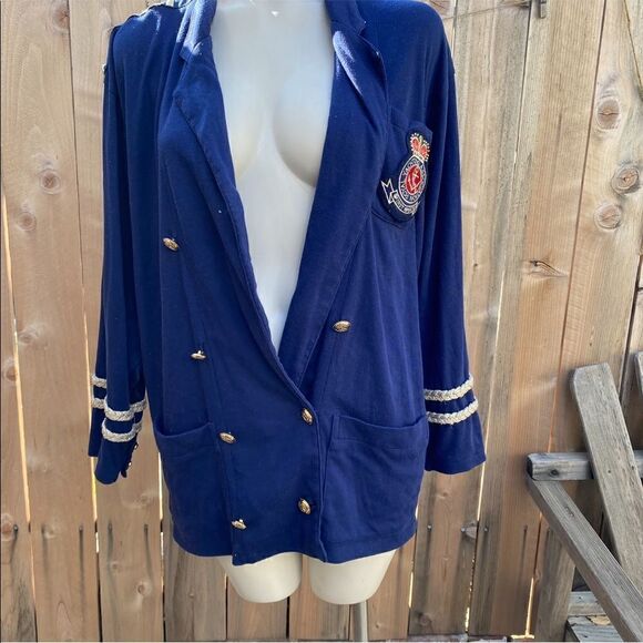 Vintage Bonnie Boerer & Company lightweight sweater blazer size large - Picture 2 of 12